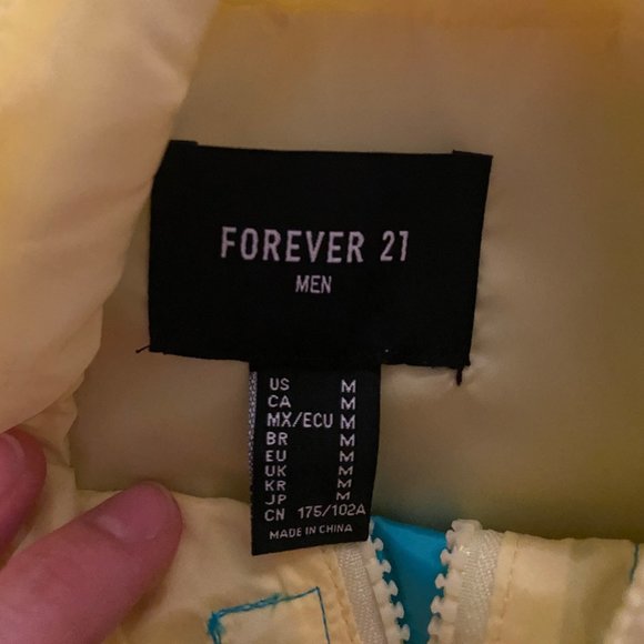 Forever 21 Men's Multi-Colored Windbreaker - Picture 2 of 2